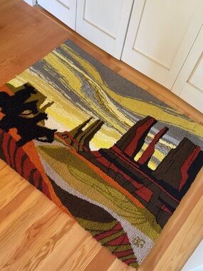 VTG Western Rug Wall Hang